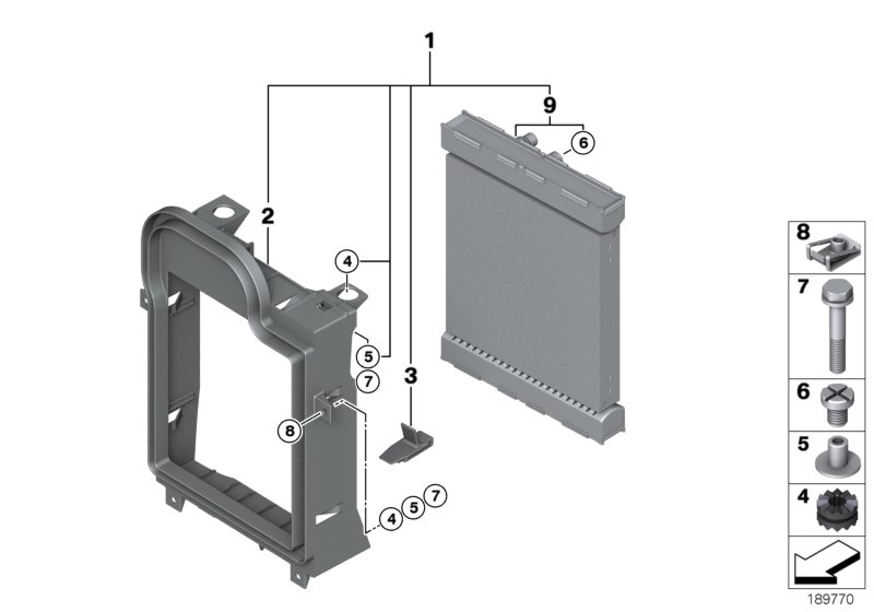 Additional cooler, wheel arch