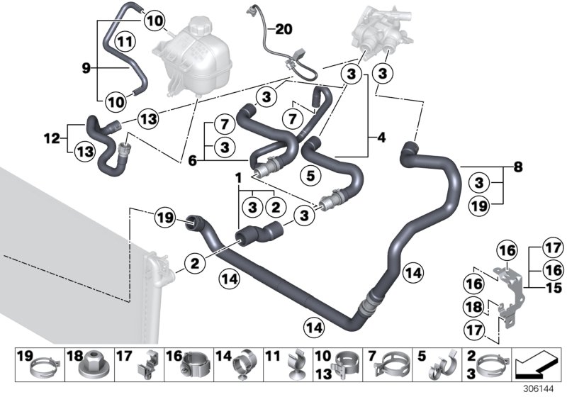 Cooling System Water Hoses