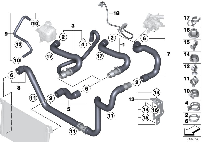 Cooling System Water Hoses