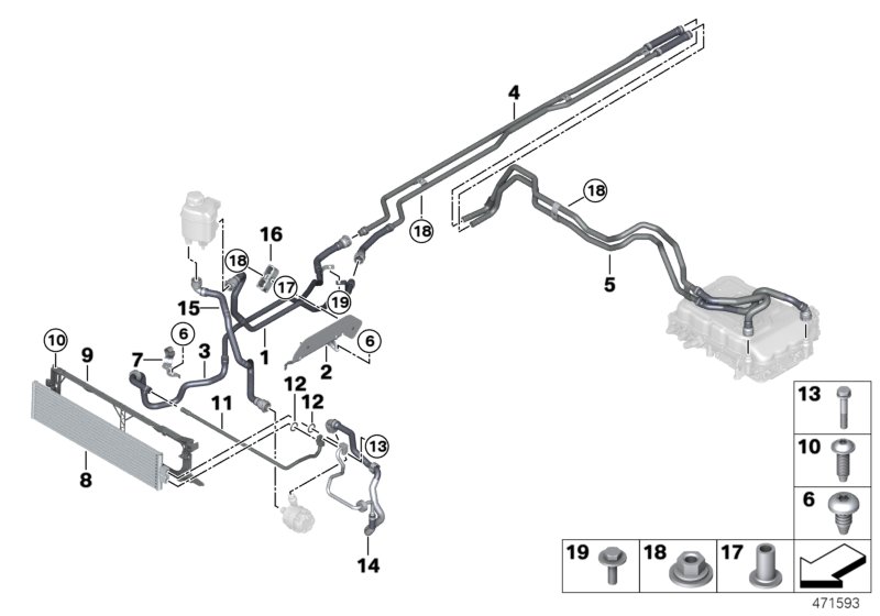 Cooling circuit, el. machine electronics