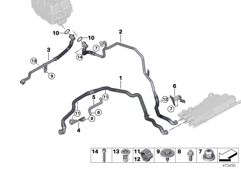 Cooling circuit, el. machine electronics