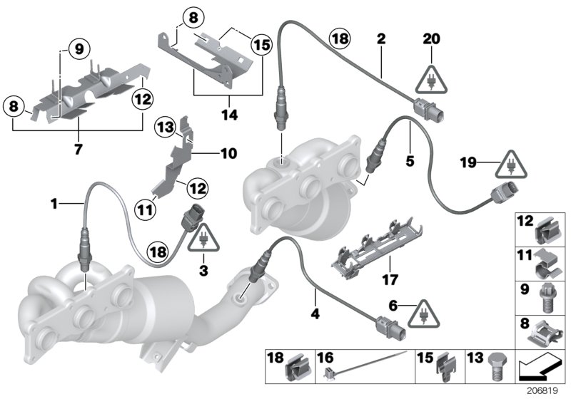 Lambda Probe Fixings