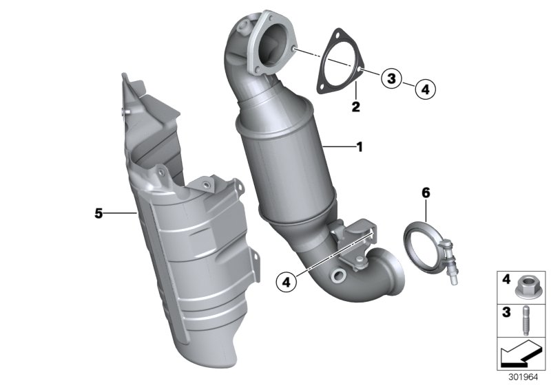 Exhaust manifold with catalyst