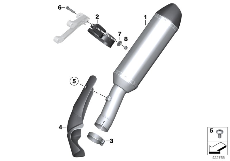 Exhaust system parts with mounting