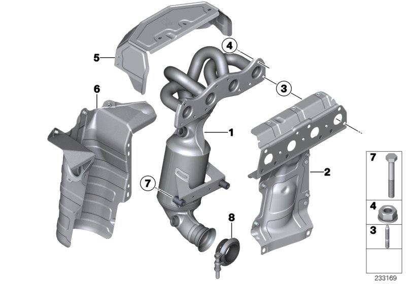 Exhaust manifold with catalyst