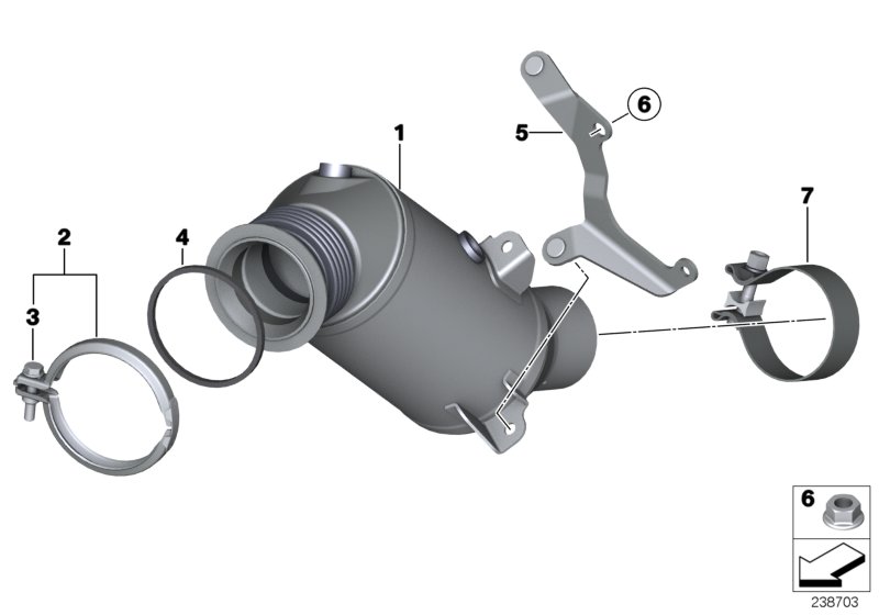 Engine-compartment catalytic converter