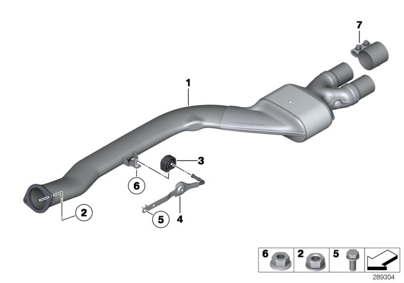 Catalytic converter/front silencer