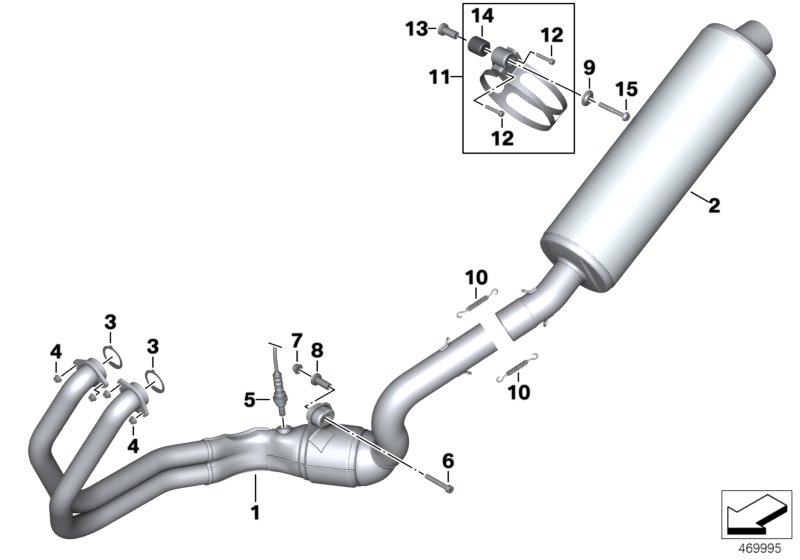 Exhaust system parts with mounting