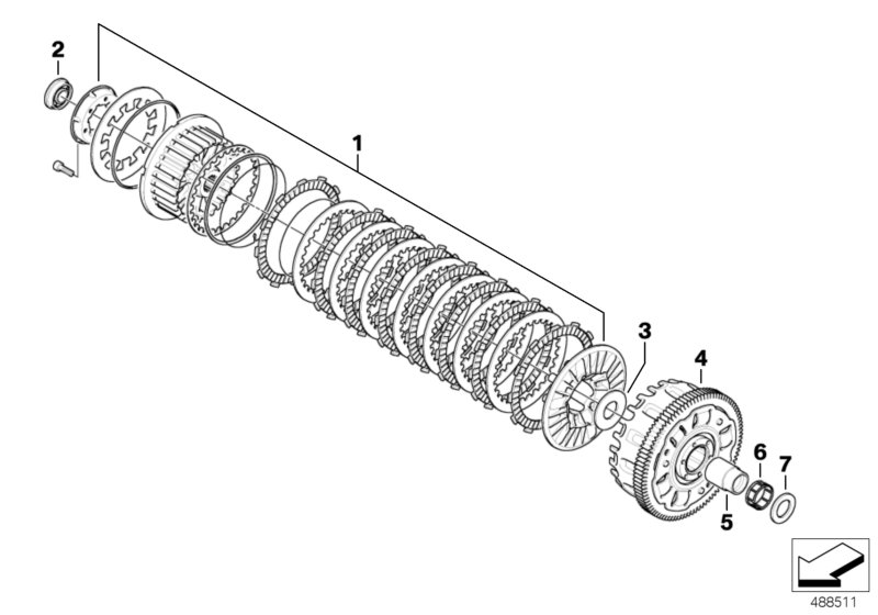Clutch - single parts
