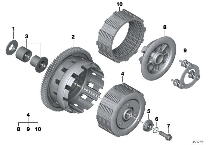 Clutch - single parts