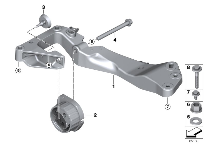 Gearbox suspension, 4-wheel drive