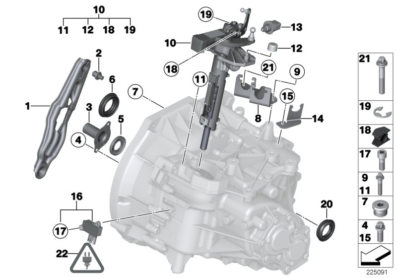 GS6-53BG/DG single gearbox parts