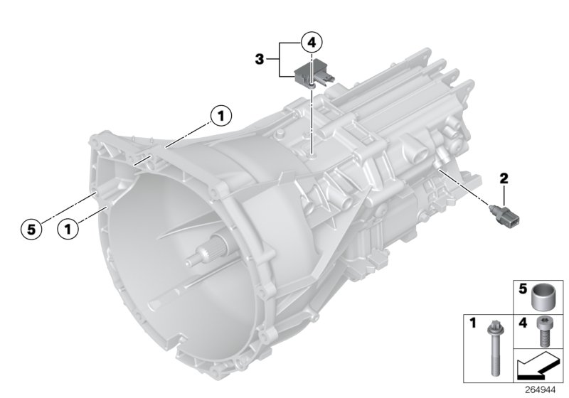 Transmission mounting parts