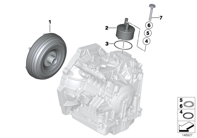 GA6F21WA torque converter/oil cooler
