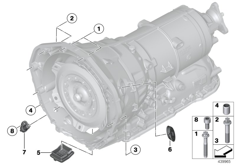 Transmission mounting parts