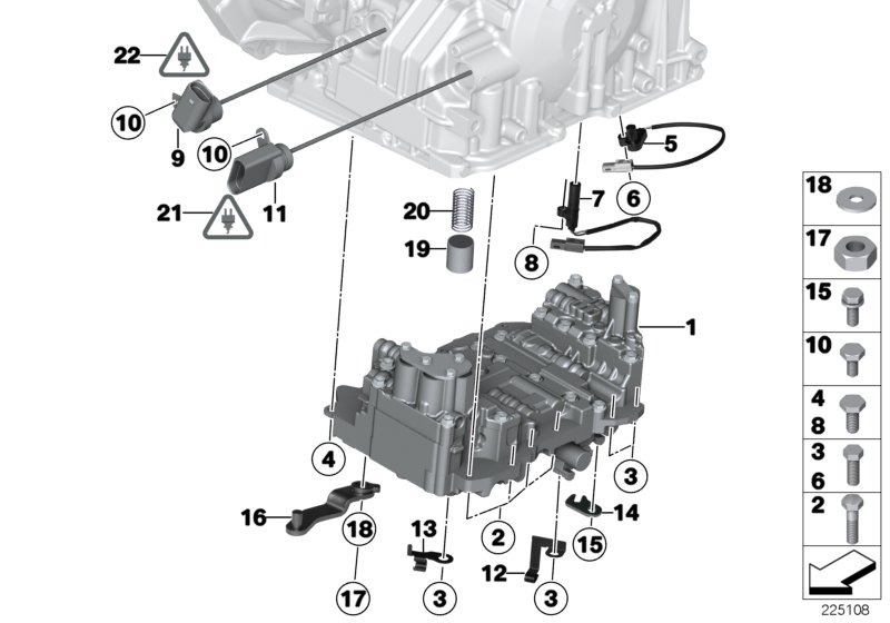 GA6F21WA control unit and mounting parts