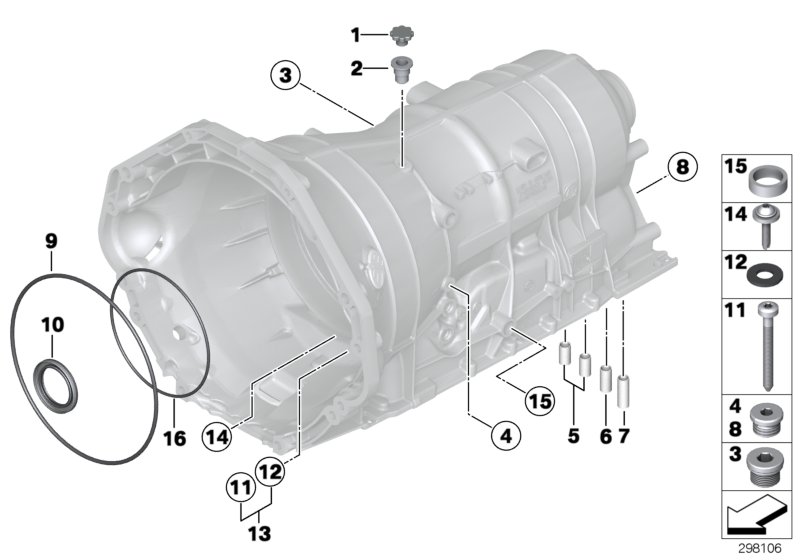 GA6HP26Z housing with mounting parts
