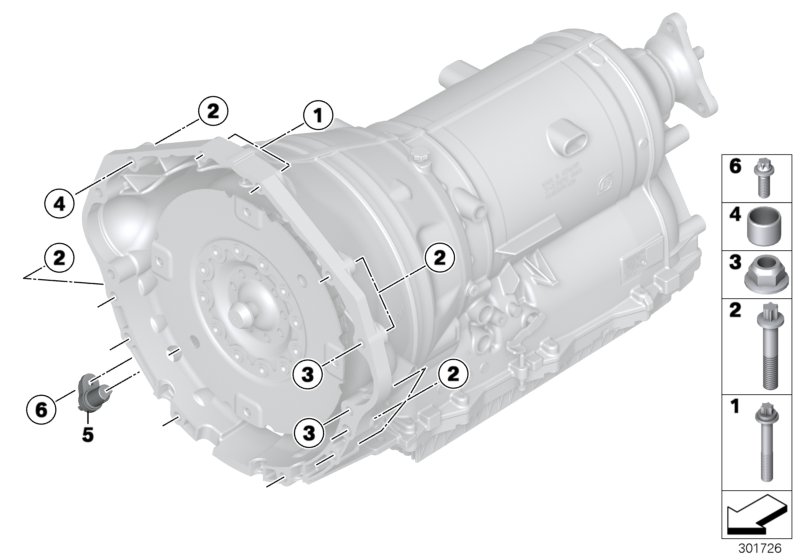 Transmission mounting parts