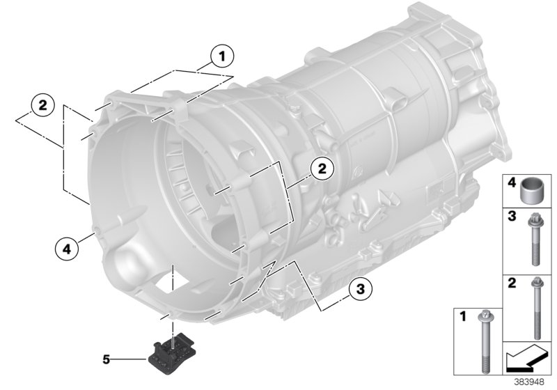 Transmission mounting parts