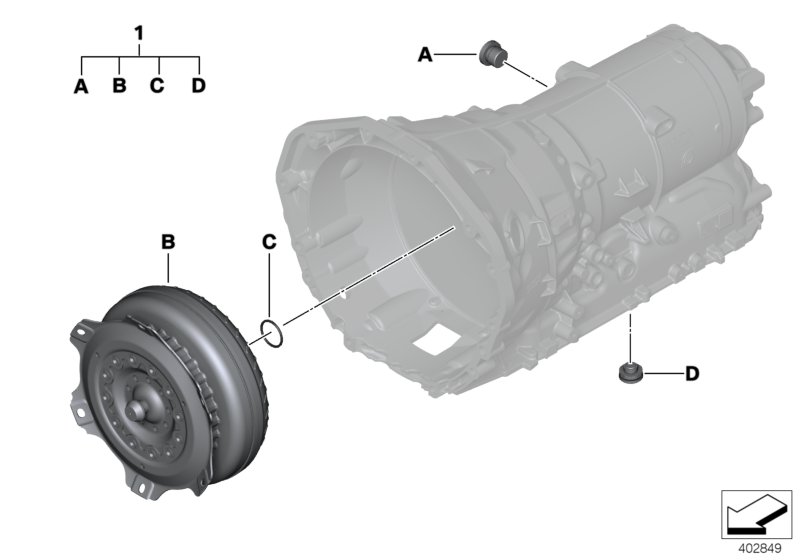 GA8HP45Z torque converter power kit