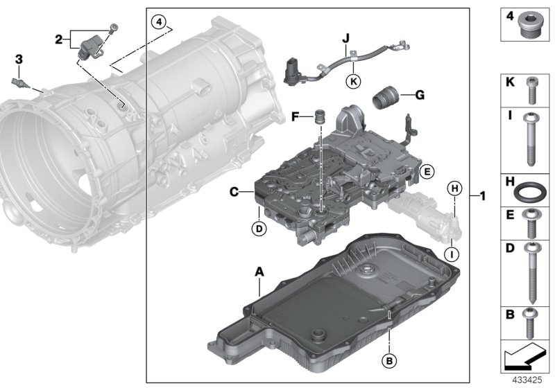 GA8P75HZ wiring harness oil pump/sensor