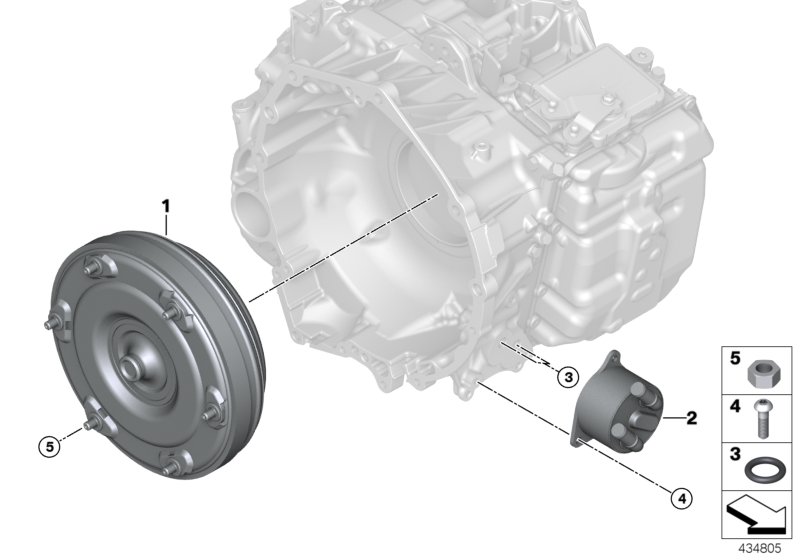 GA8F22AW torque converter/oil cooler