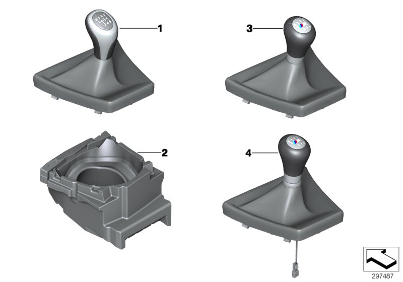 Gear shift knobs/shift lever coverings