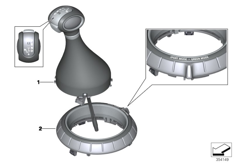 Gear selector switch