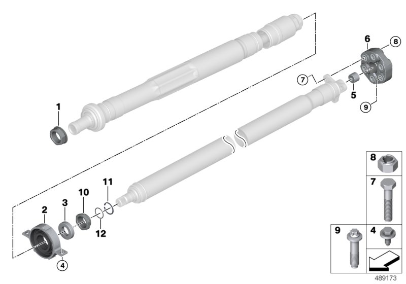 Drive shaft, single components