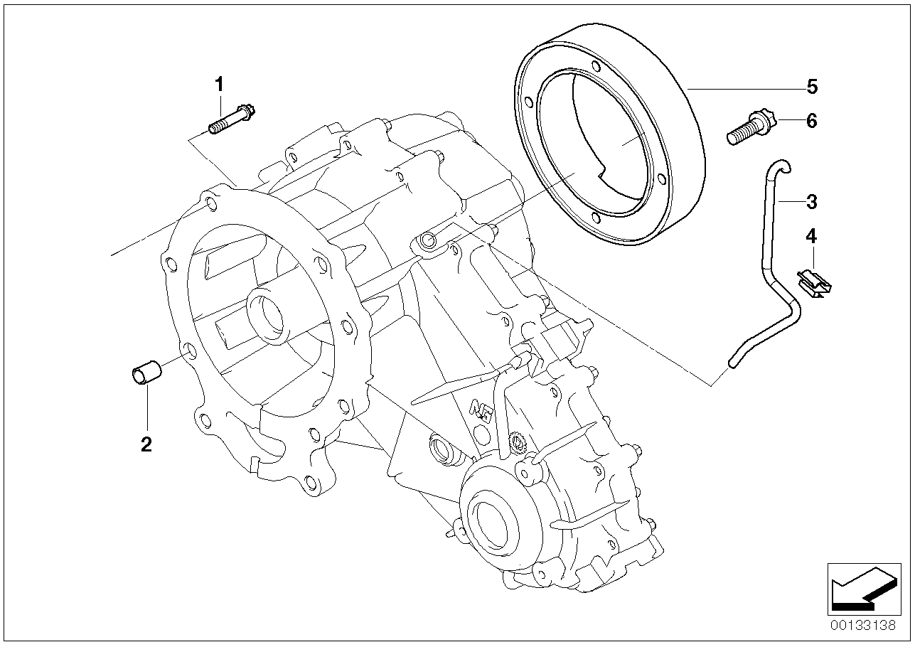 Transmission mounting parts