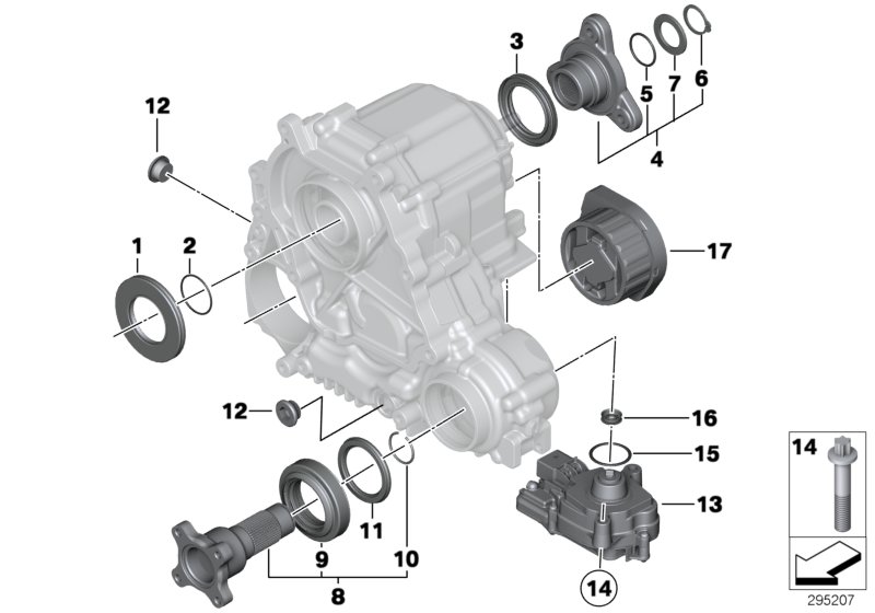 Transfer case single parts ATC 350
