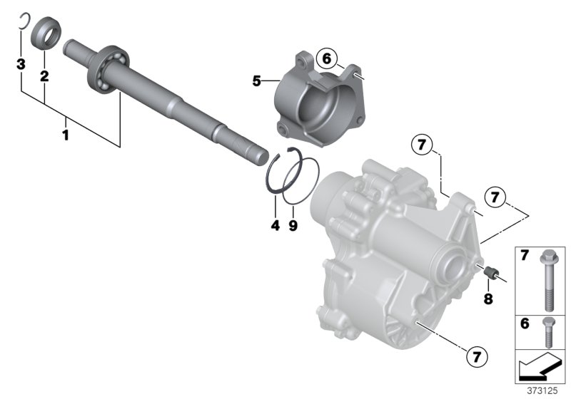 Transmission mounting parts