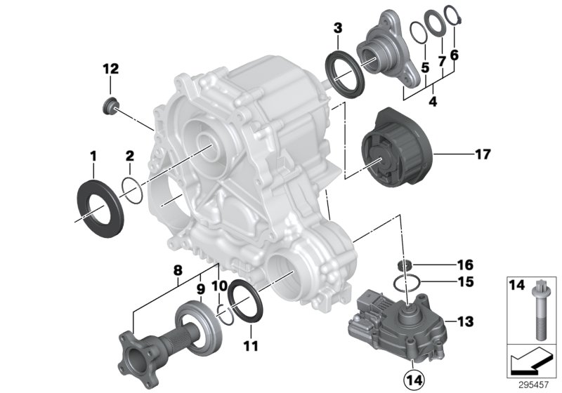 Transfer case single parts ATC 35L