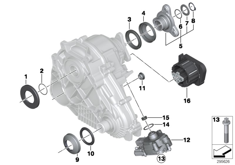 Transfer case single parts ATC 45L