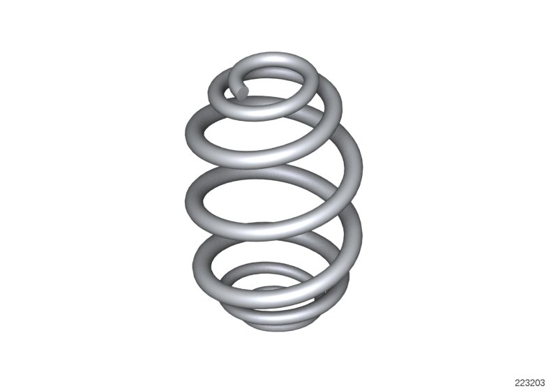 Coil spring, front