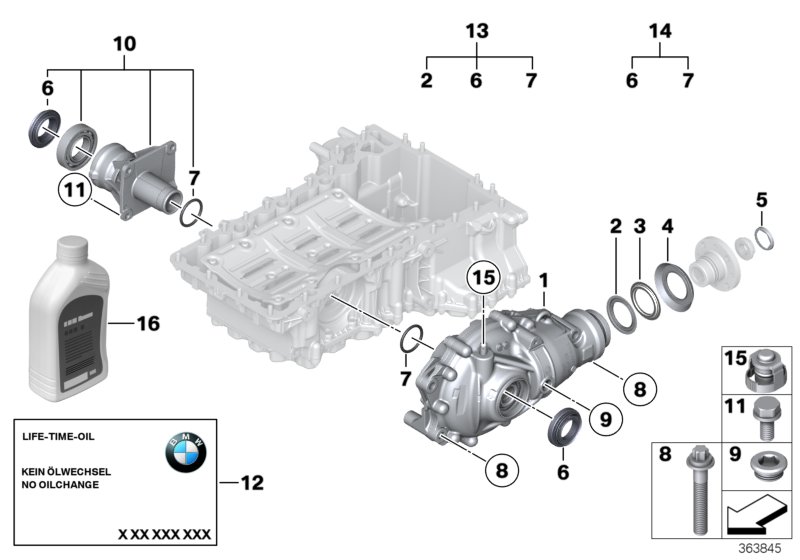Front axle diff.sep.comp.all-wh.drive v.