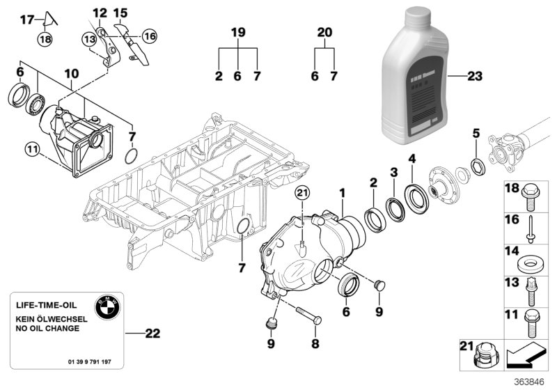 Front axle diff.sep.comp.all-wh.drive v.