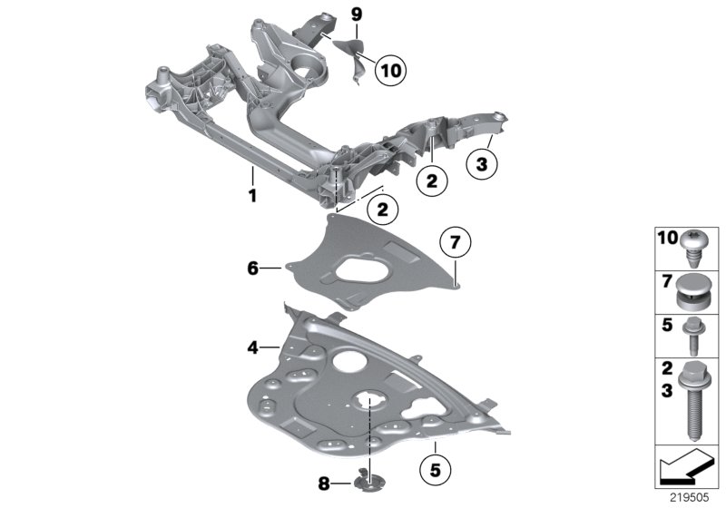 Front axle support