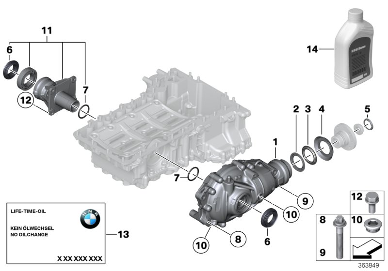 Front axle diff.sep.comp.all-wh.drive v.