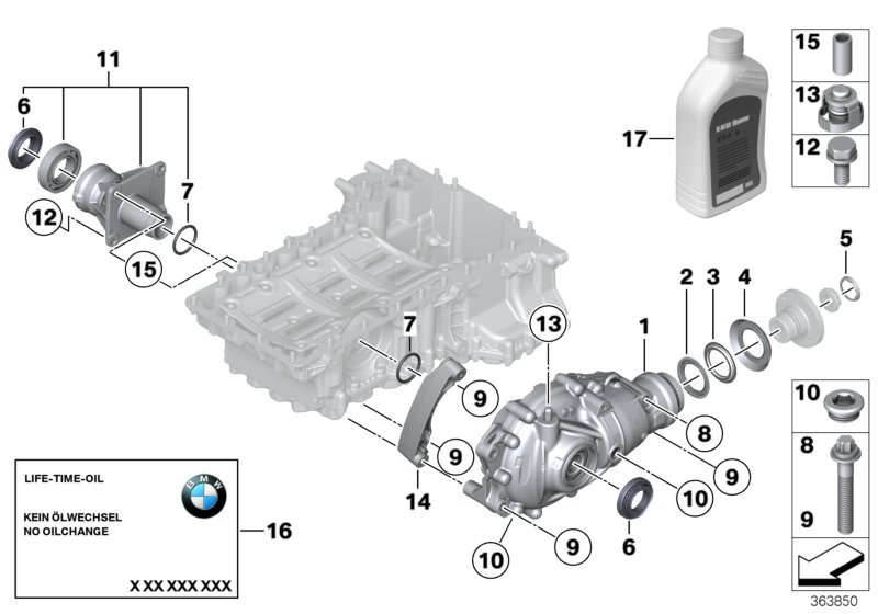 Front axle diff.sep.comp.all-wh.drive v.