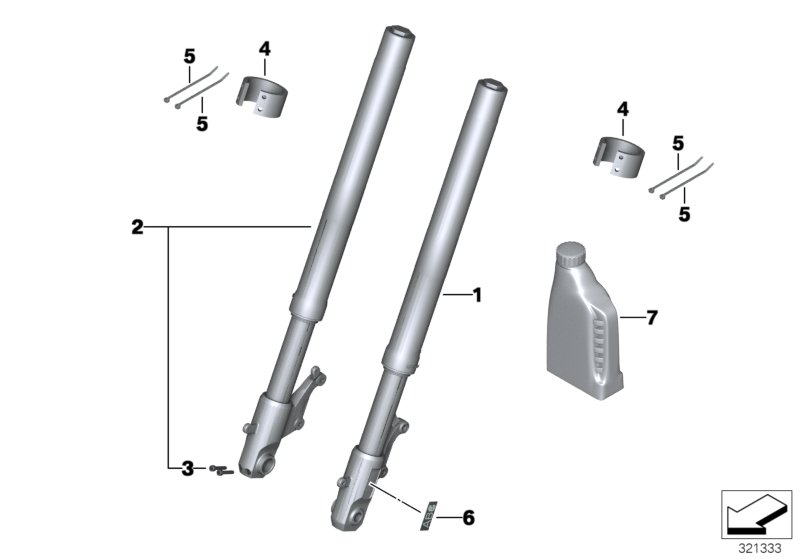 Telescope fork