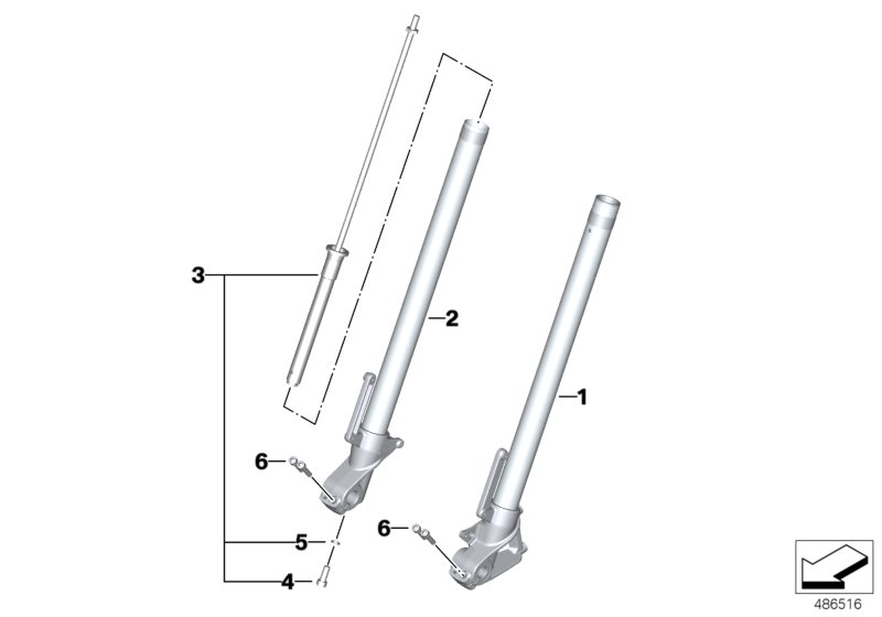 Sliding tube / damper