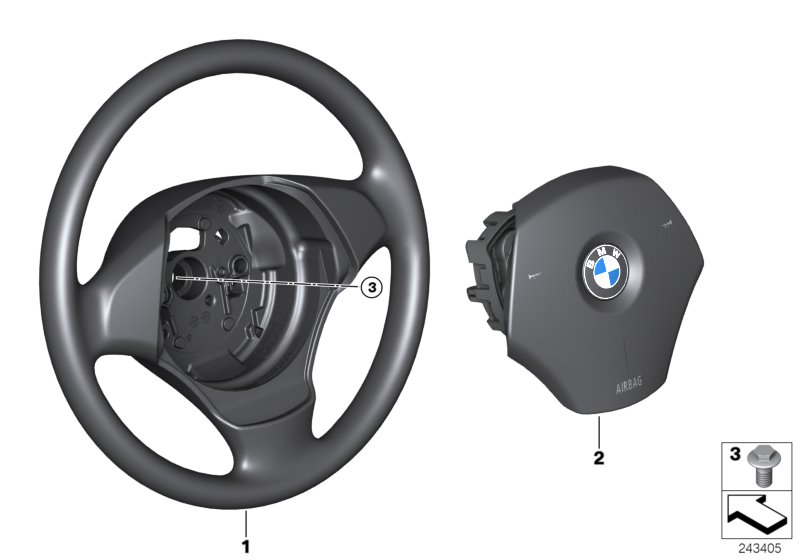 Steering wheel airbag