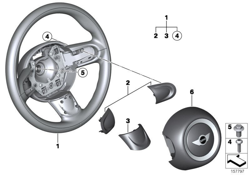 Airbag sports steering wheel