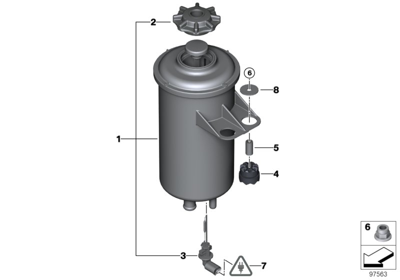 Oil reserv./single parts/Adaptive Drive