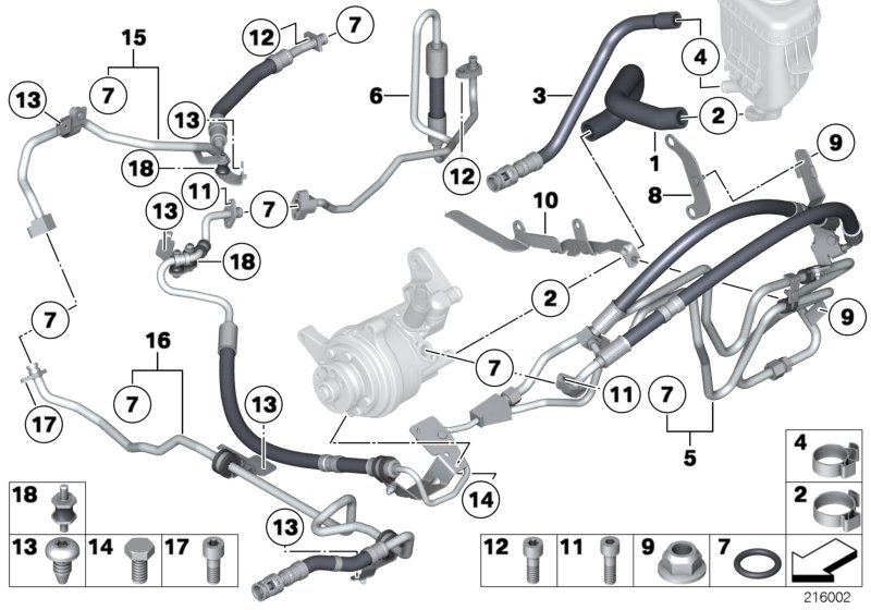 Power steering/oil pipe/dynamic drive