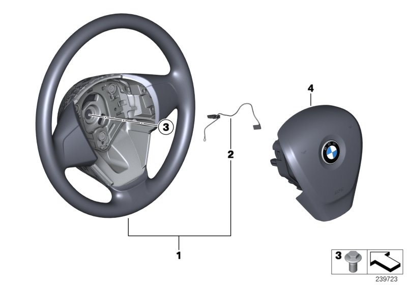 Steering wheel airbag