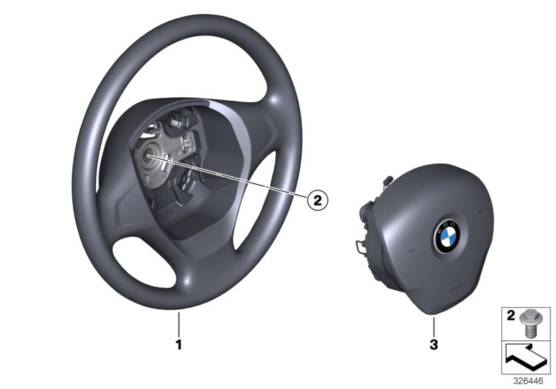 Steering wheel airbag