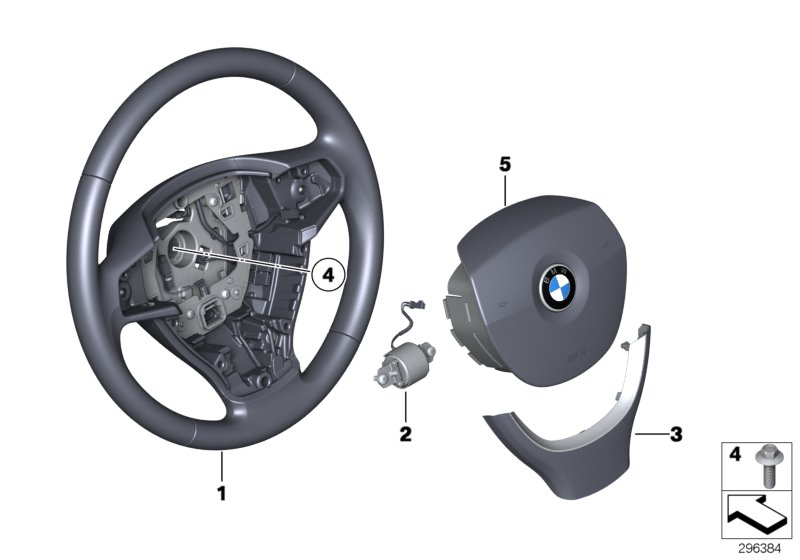 Steering wheel airbag multifunctional
