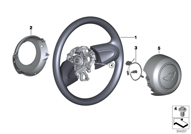 Steering wheel airbag